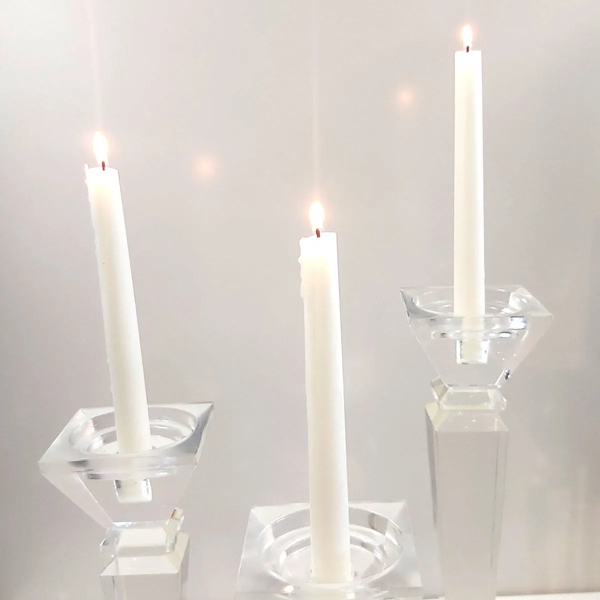 White Beeswax Tapers - 7/8" x 12"