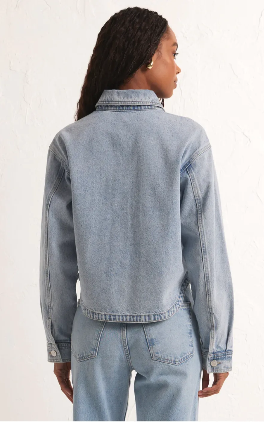 Z Supply Cropped Denim Jacket
