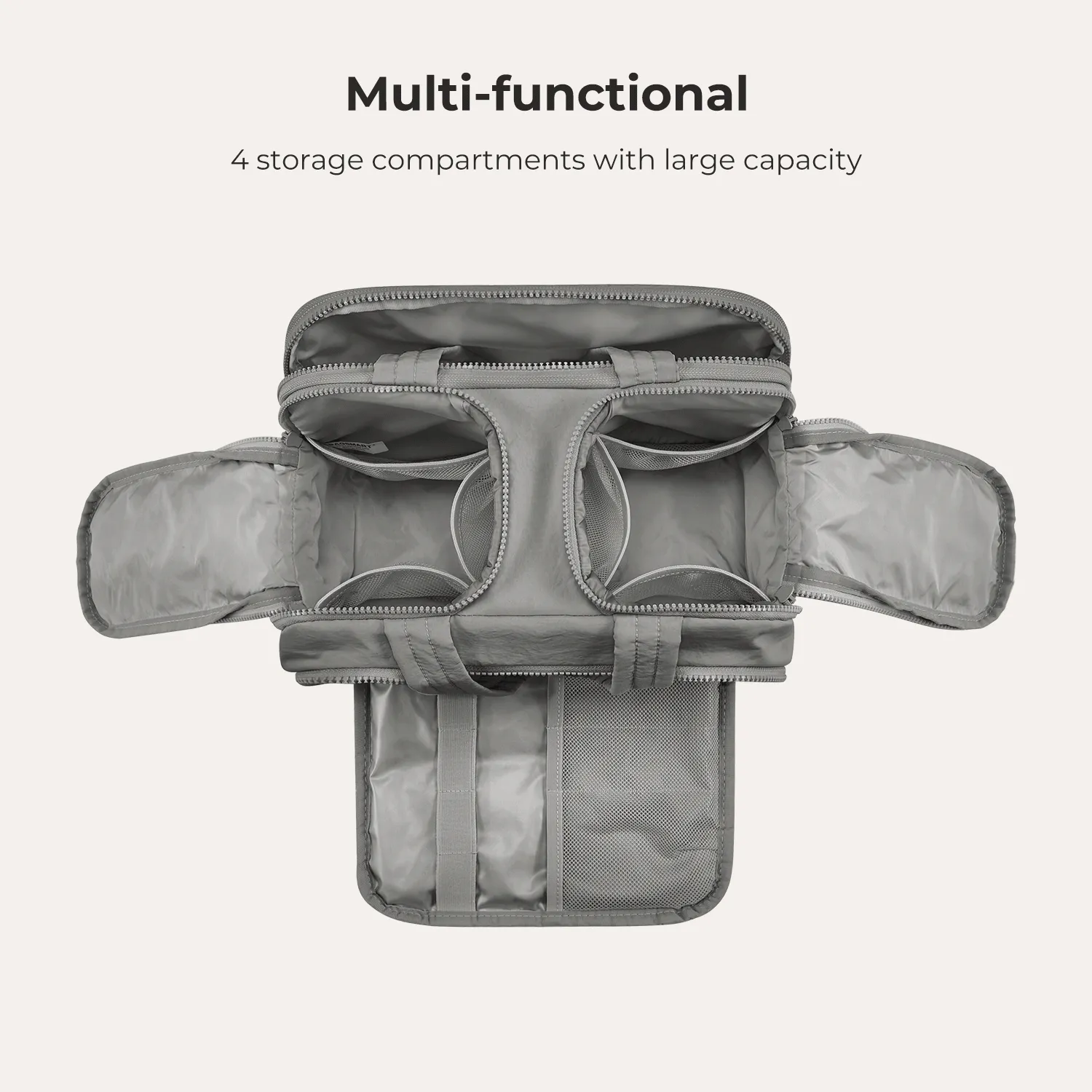 Zora Spacesaver 4-in-1 Puffy Multi-Functional Toiletry Bag